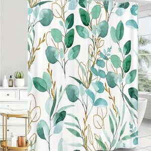 Golf sparkles Leafy shower curtain ONLY